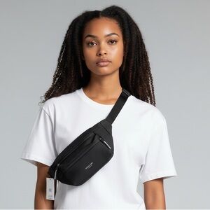 NWT Gaston Luga Black Belt Bag Crossbody Bum Bag